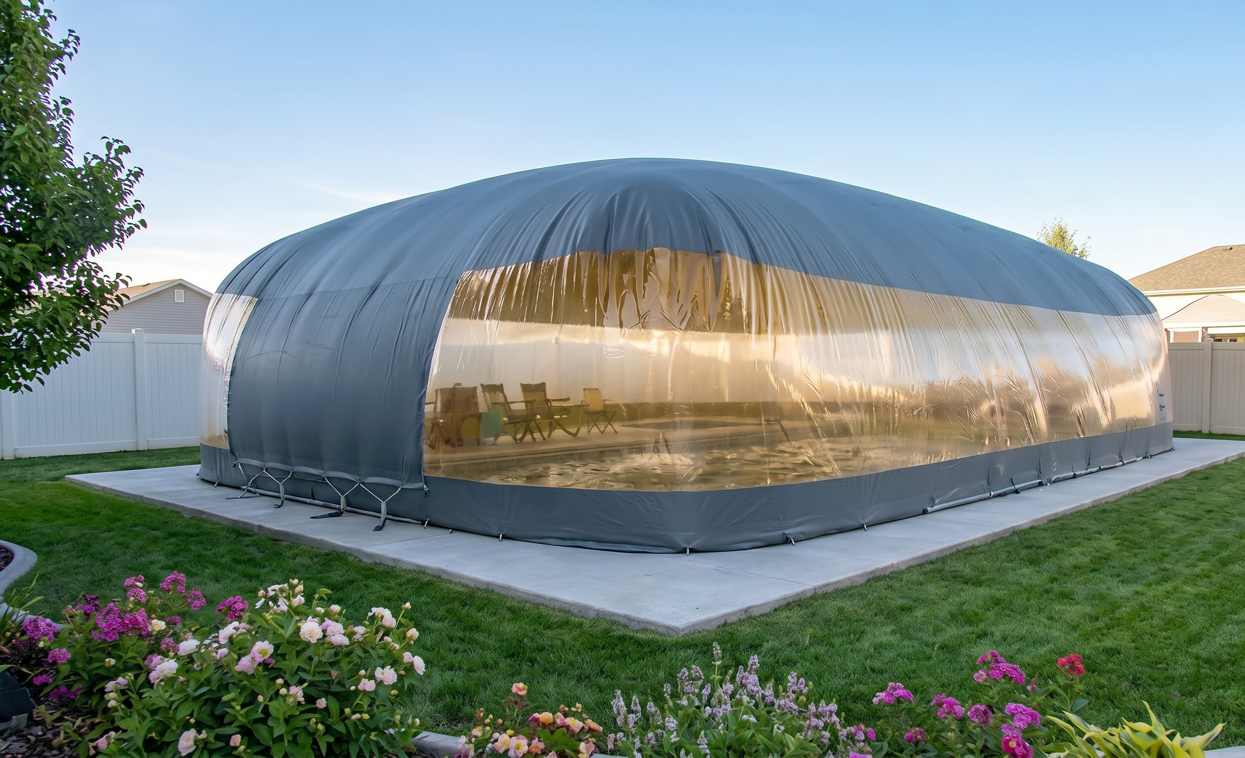 Gray bubble cover